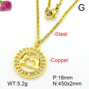 Fashion Copper Necklace  F7N401708vbll-L035