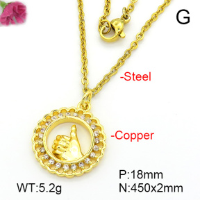 Fashion Copper Necklace  F7N401709vbll-L035