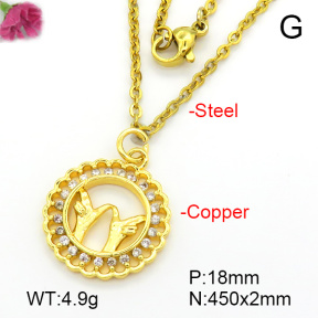 Fashion Copper Necklace  F7N401713vbll-L035