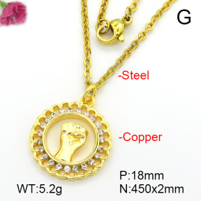 Fashion Copper Necklace  F7N401716vbll-L035