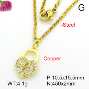 Fashion Copper Necklace  F7N401717vbll-L035