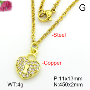 Fashion Copper Necklace  F7N401718ablb-L035