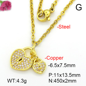 Fashion Copper Necklace  F7N401719bbml-L035
