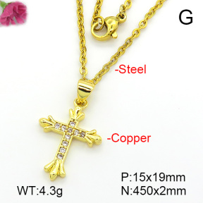 Fashion Copper Necklace  F7N401722ablb-L035