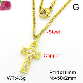 Fashion Copper Necklace  F7N401727ablb-L035