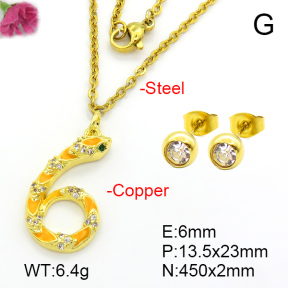 Fashion Copper Sets  F7S002030abol-L035