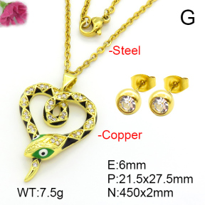 Fashion Copper Sets  F7S002034abol-L035