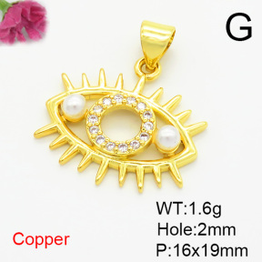 Fashion Copper Pendant  XFPC06754baka-L035
