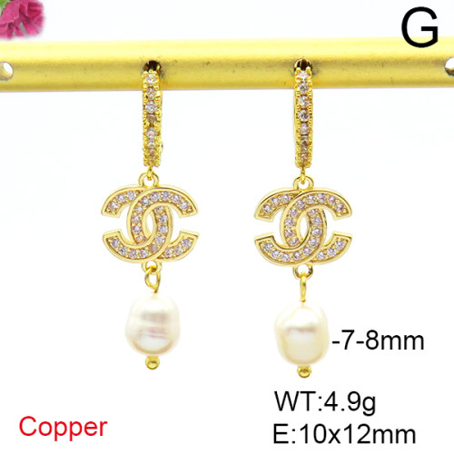 Fashion Chanel Earrings Cultured Freshwater Pearls  PE0141617bhia-L036