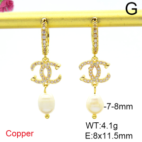 Fashion Chanel Earrings Cultured Freshwater Pearls  PE0141619bhia-L036