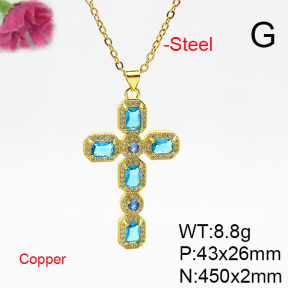 Fashion Copper Necklace  F6N404747vbmb-L002