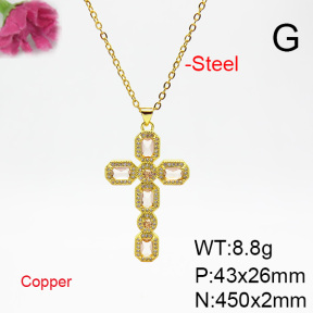 Fashion Copper Necklace  F6N404748vbmb-L002