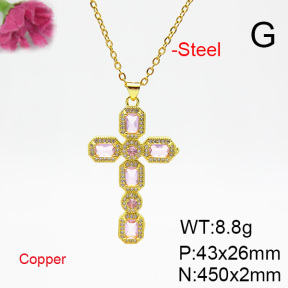 Fashion Copper Necklace  F6N404749vbmb-L002