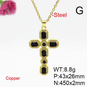 Fashion Copper Necklace  F6N404750vbmb-L002