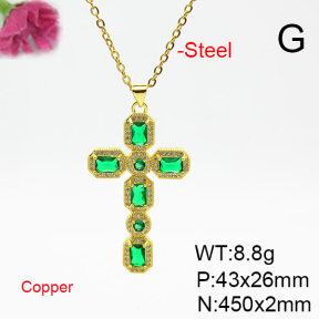 Fashion Copper Necklace  F6N404751vbmb-L002