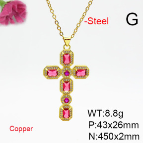 Fashion Copper Necklace  F6N404752vbmb-L002