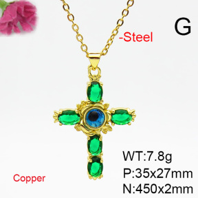 Fashion Copper Necklace  F6N404754ablb-L002