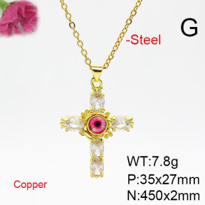 Fashion Copper Necklace  F6N404756ablb-L002
