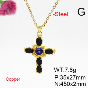 Fashion Copper Necklace  F6N404758ablb-L002