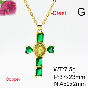 Fashion Copper Necklace  F6N404759ablb-L002