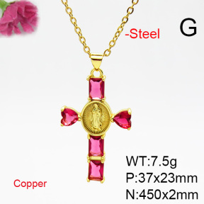 Fashion Copper Necklace  F6N404761ablb-L002