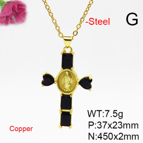 Fashion Copper Necklace  F6N404764ablb-L002