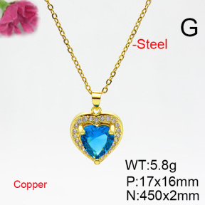 Fashion Copper Necklace  F6N404765baka-L002