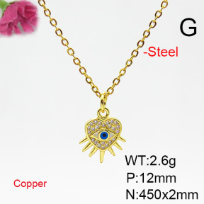 Fashion Copper Necklace  F6N404772vaia-L002