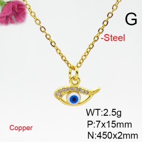 Fashion Copper Necklace  F6N404773vaia-L002