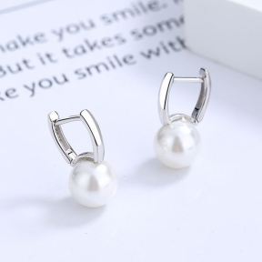925 Silver Earrings WT:1.8g 7.2*14.7mm JE2754vhll-Y06 A-40-06