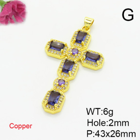 Fashion Copper Pendant  XFPC07240vbmb-L002