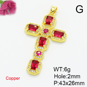 Fashion Copper Pendant  XFPC07254vbmb-L002
