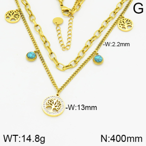Stainless Steel Necklace  2N4001186ahjb-669