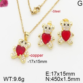 Fashion Copper Bear Sets  TS5000223bvpl-J72