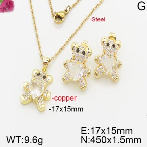 Fashion Copper Bear Sets  TS5000224bvpl-J72