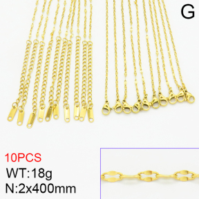 Stainless Steel Necklace  2N2001775ahjb-478