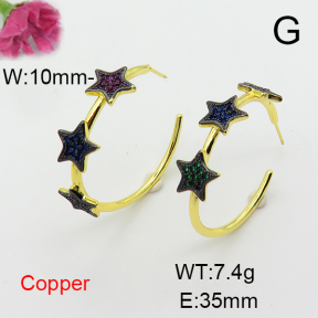 Fashion Copper Earrings  F6E404085bhia-L017