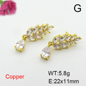 Fashion Copper Earrings  F6E404092bhva-L017