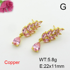 Fashion Copper Earrings  F6E404093bhva-L017