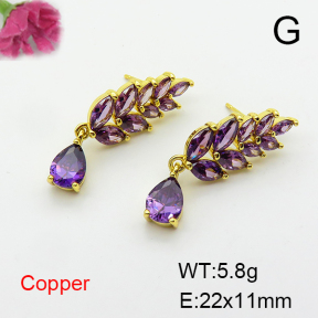 Fashion Copper Earrings  F6E404094bhva-L017