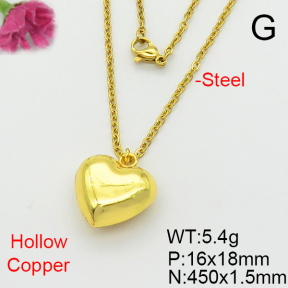 Fashion Copper Necklace  F6N200227aahl-L017