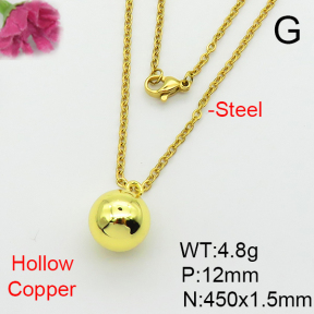 Fashion Copper Necklace  F6N200230aahl-L017
