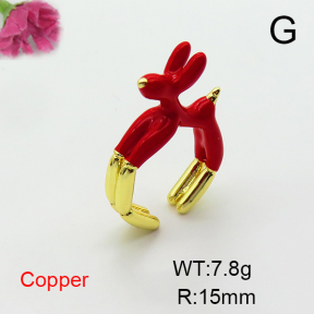 Fashion Copper Ring  F6R300342vbmb-L017