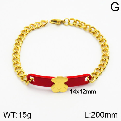 SS Bear Bracelets  TB2000263bhia-317