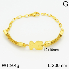 SS Bear Bracelets  TB2000264bhia-317