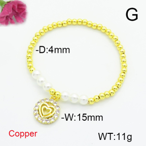 Fashion Copper Bracelet  F6B405302bhva-L035
