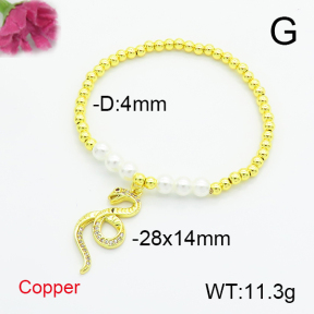 Fashion Copper Bracelet  F6B405324bhva-L035