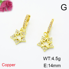 Fashion Copper Earrings  F6E404097bhva-L035