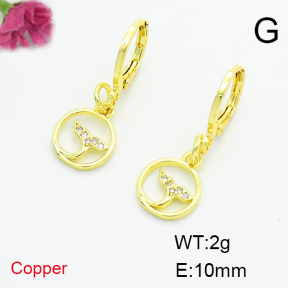 Fashion Copper Earrings  F6E404111vbnb-L035