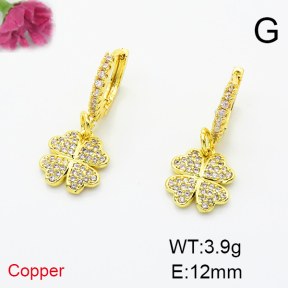 Fashion Copper Earrings  F6E404127bhva-L035